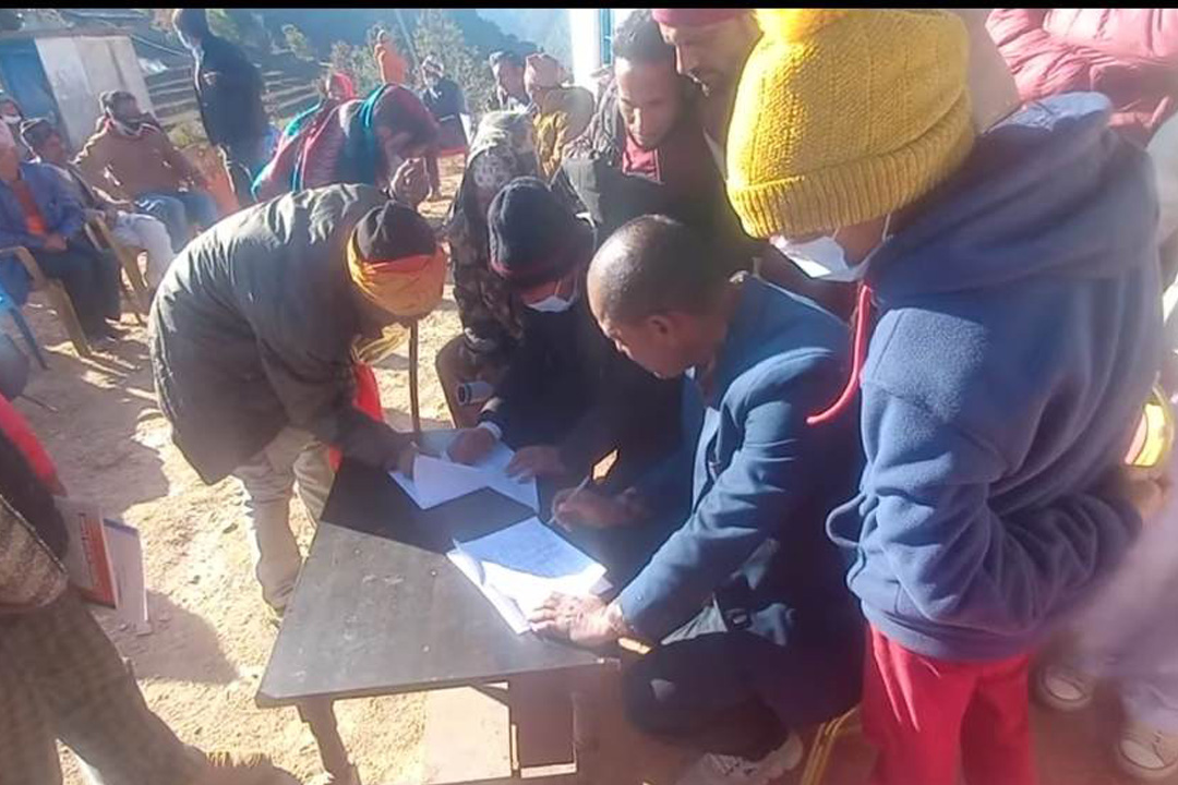 पाटनमा वडामै योजना सम्झौता 